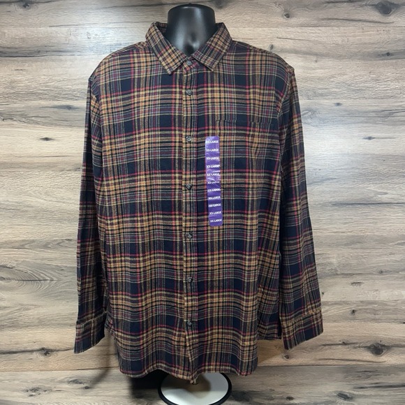 Eddie Bauer Men's Flannel Classic Fit Shirt -‎ Plaid, , NEW MSRP $80 - Picture 1 of 6